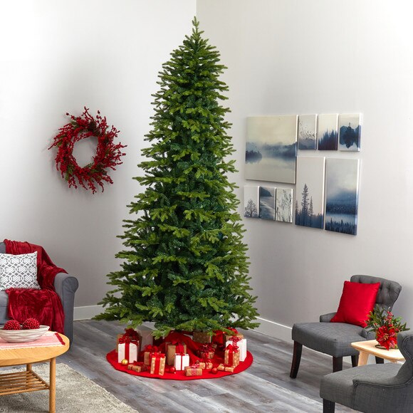 10 Belgium Fir Natural Look Artificial Christmas Tree with 3514 Bendable Branches - SKU #T4514 - 5