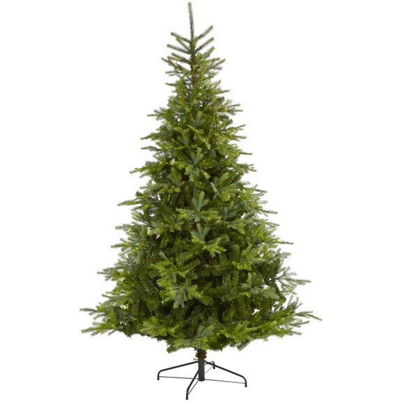 8 North Carolina Spruce Artificial Christmas Tree with 1303 Bendable Branches - SKU #T4515