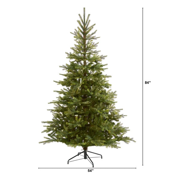 7 North Carolina Spruce Artificial Christmas Tree with 931 Bendable Branches - SKU #T4516 - 1
