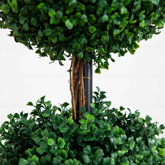 4 Artificial Triple Ball Boxwood Topiary Tree Indoor/Outdoor - SKU #T4558 - 3
