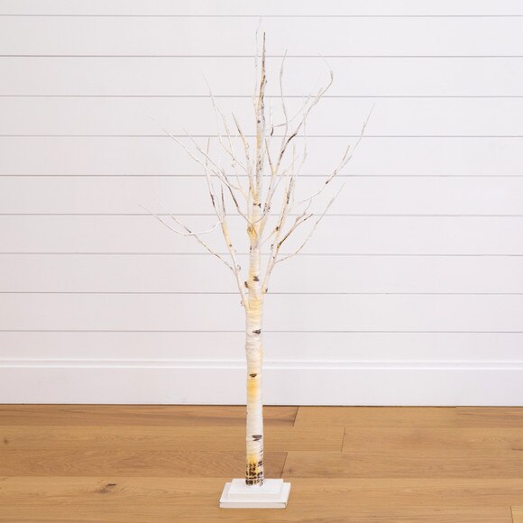 4 Pre-Lit Artificial Birch Tree with 50 Warm White LED Lights - SKU #T4561 - 10