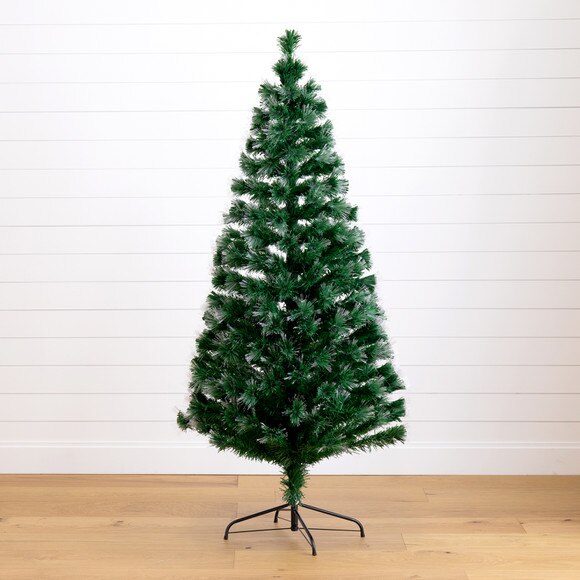 6 Pre-Lit Fiber Optic Artificial Christmas Tree with 220 Colorful LED and Remote Control Show - SKU #T4571 - 11