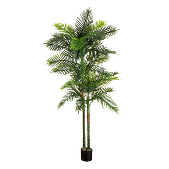 8 UV Resistant Artificial Double Robellini Palm Tree Indoor/Outdoor - SKU #T4610