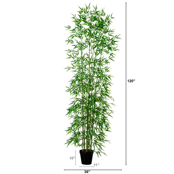 10 Artificial Green Bamboo Tree - SKU #T4633 - 1