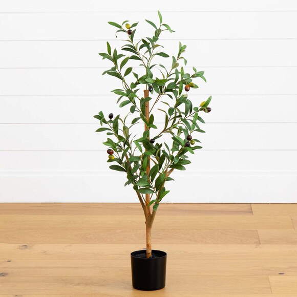 3 Artificial Olive Tree with Natural Trunk - SKU #T4644 - 4