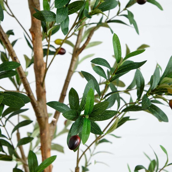9 Artificial Olive Tree with Natural Trunk - SKU #T4655 - 3