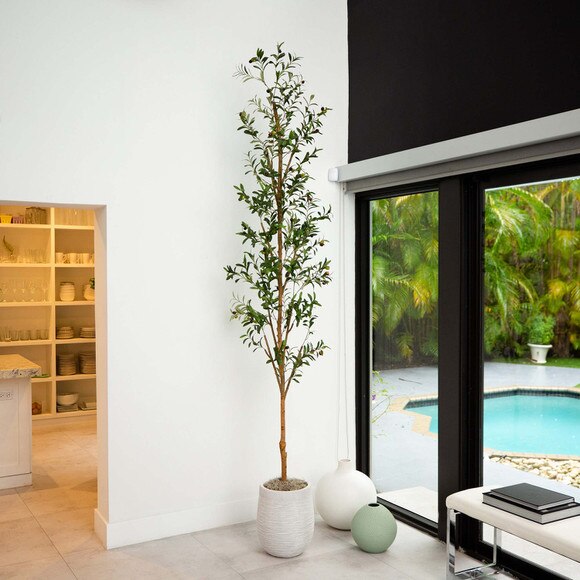 9 Artificial Olive Tree with Natural Trunk - SKU #T4655 - 4