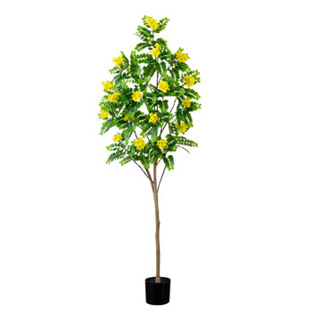 6 Artificial Flowering Citrus Tree with Real Touch Leaves - SKU #T4663