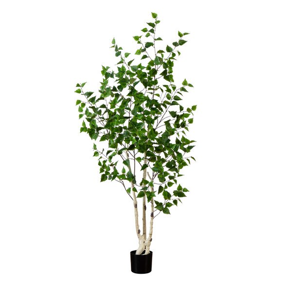 6 Artificial Birch Tree with Real Touch Leaves - SKU #T4666