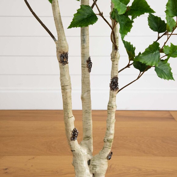 6 Artificial Birch Tree with Real Touch Leaves - SKU #T4666 - 7