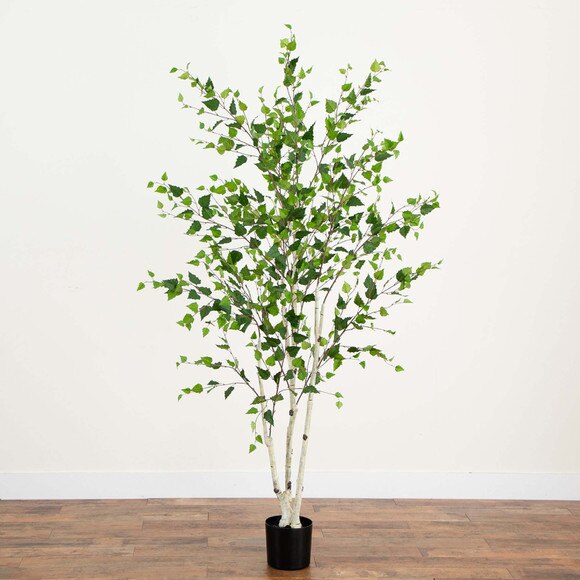 7 Artificial Birch Tree with Real Touch Leaves - SKU #T4667 - 5