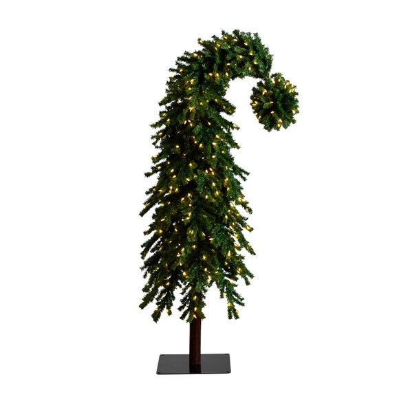 7ft. Holiday Green Santas Hat Christmas Tree with 500 LED Lights and 1275 Bendable Branches - SKU #T4696 - 2