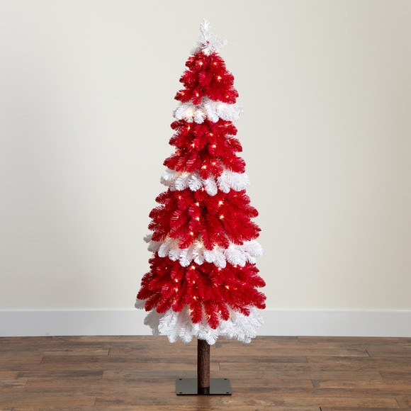 5 Pre-Lit Artificial Peppermint Christmas Tree with 150 Microdot LED Lights - SKU #T4700 - 10