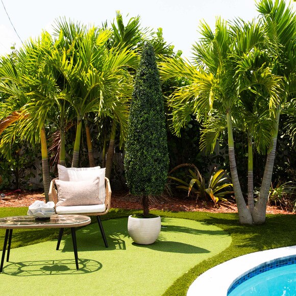 7 UV Resistant Artificial Boxwood Topiary Cone Tree Indoor/Outdoor - SKU #T4706 - 4