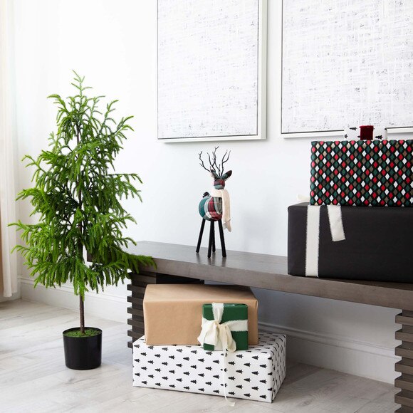 4 Artificial Norfolk Pine Tree - SKU #T4708 - 4