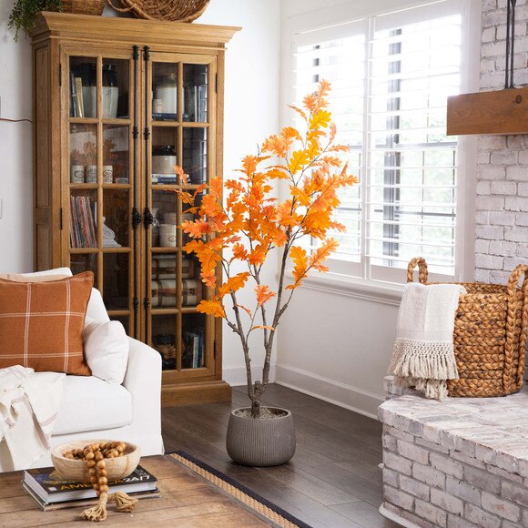6 Artificial Autumn Oak Tree - SKU #T4735 - 6