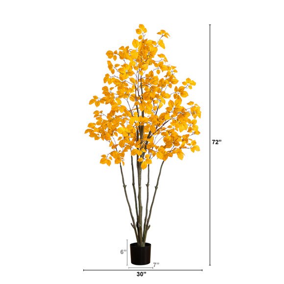 6 Autumn Oyama Magnolia Artificial Fall Tree - SKU #T4736 - 1