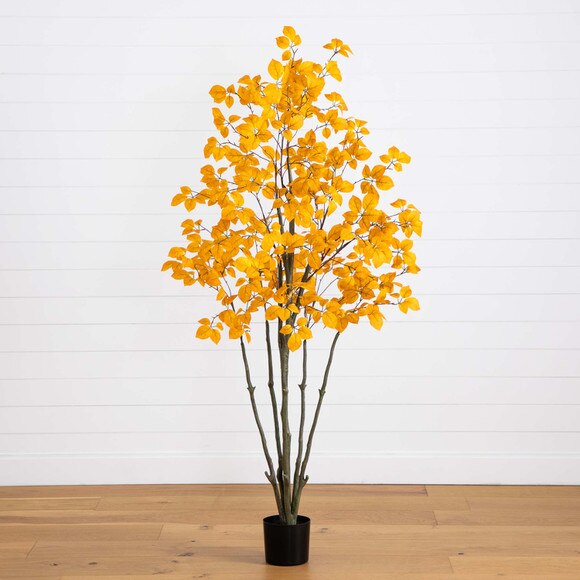 6 Autumn Oyama Magnolia Artificial Fall Tree - SKU #T4736 - 7