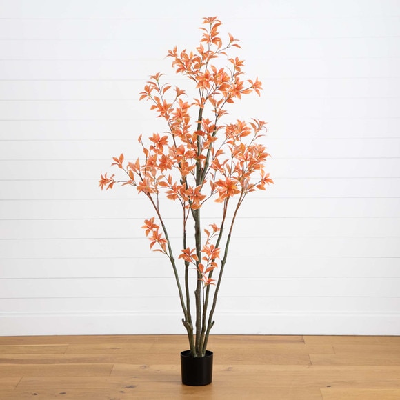 6 Autumn Pieris Artificial Fall Tree - SKU #T4738 - 8