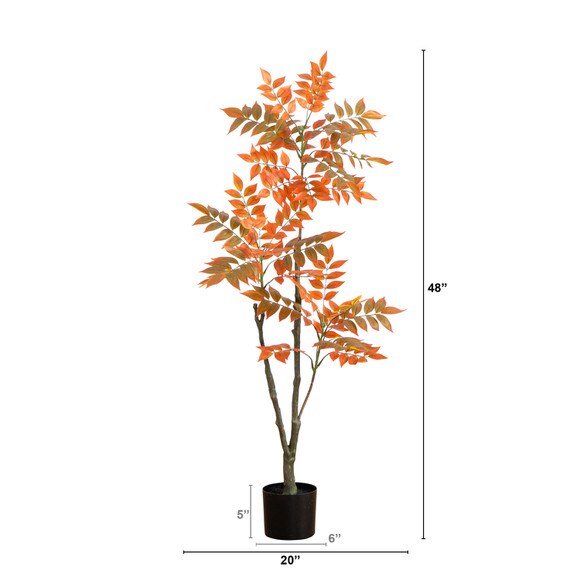 4ft. Autumn Sumac Artificial Fall Tree - SKU #T4739 - 1