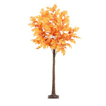 6 Pre-Lit Autumn Maple Artificial Fall Tree with 300 Warm White LED Lights - SKU #T4761