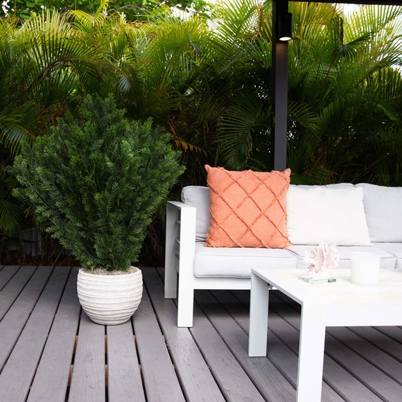 4 Artificial Cedar Bush UV Resistant Indoor/Outdoor - SKU #T4763 - 4