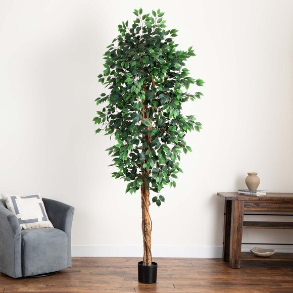 9 Artificial Ficus Tree with Natural Trunk - SKU #T4765 - 6