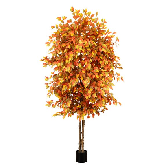 8 Autumn Ficus Artificial Fall Tree - SKU #T4767