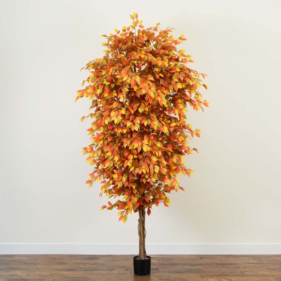 9 Autumn Ficus Artificial Fall Tree - SKU #T4768 - 6