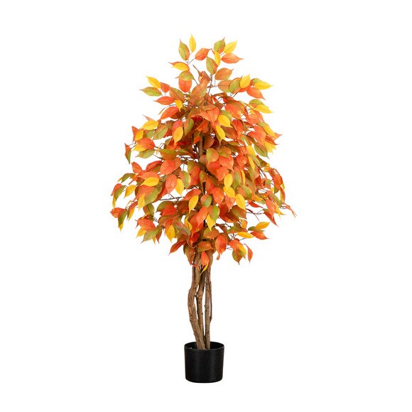 3 Autumn Ficus Artificial Fall Tree - SKU #T4772