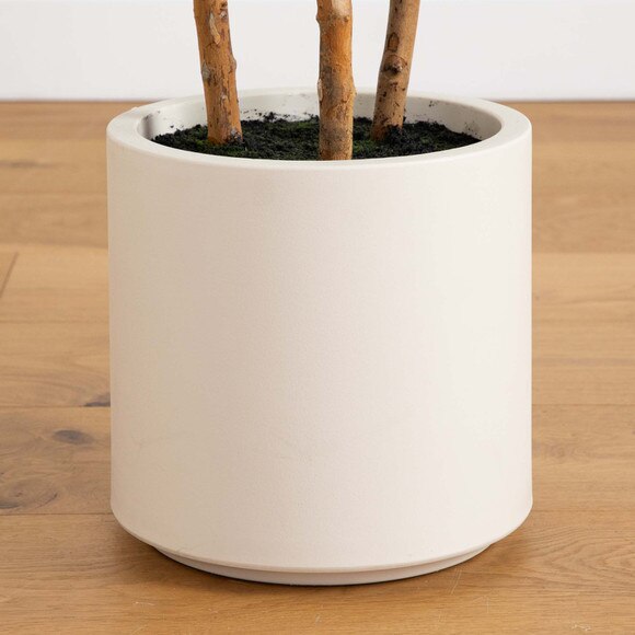 5 Artificial Fiddle Leaf Tree in Decorative White Planter - SKU #T4775 - 5