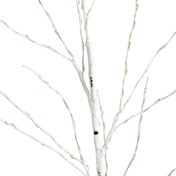 36 Pre-Lit Artificial White Birch Branches with 150 Warm White LED Lights - Set of 2 - SKU #T4779-S2 - 3