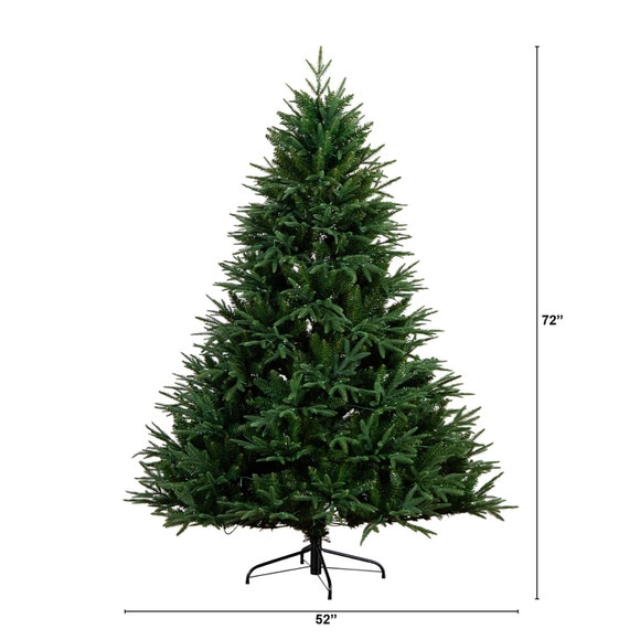 6 Pre-Lit Artificial Edmonton Fir Light Show Memory Shape Christmas Tree with Instant Connect Technology and 300 Color Changing LED Lights - SKU #T4785 - 1