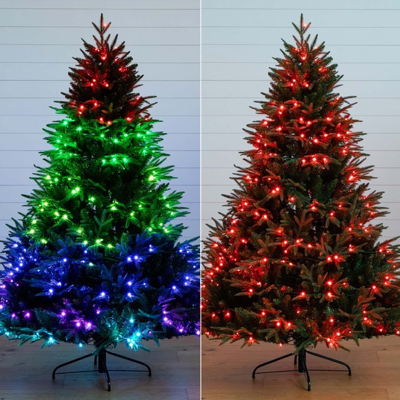 6 Pre-Lit Artificial Edmonton Fir Light Show Memory Shape Christmas Tree with Instant Connect Technology and 300 Color Changing LED Lights - SKU #T4785 - 16