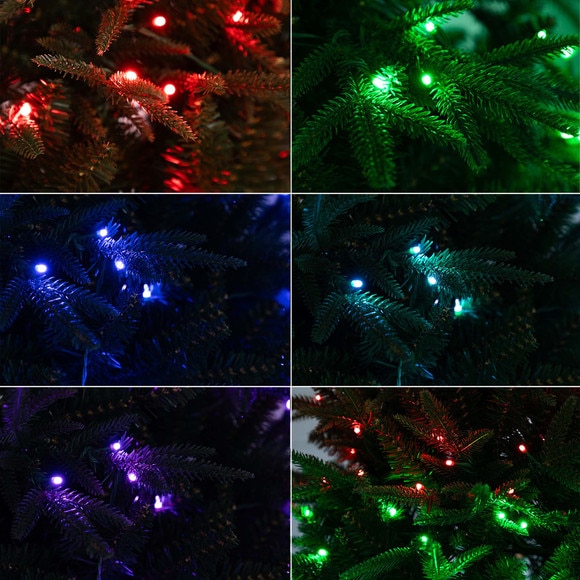 7 Pre-Lit Artificial Edmonton Fir Light Show Memory Shape Christmas Tree with Instant Connect Technology and 460 Color Changing LED Lights - SKU #T4786 - 13