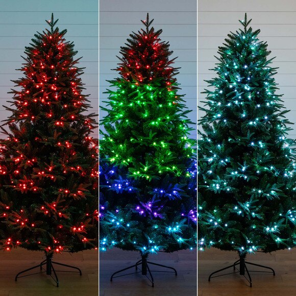 7 Pre-Lit Artificial Edmonton Fir Light Show Memory Shape Christmas Tree with Instant Connect Technology and 460 Color Changing LED Lights - SKU #T4786 - 15