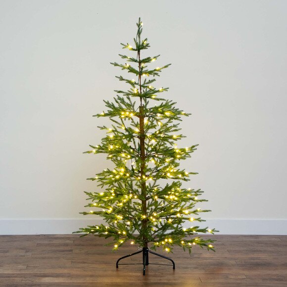 6 Pre-Lit Artificial Natural Fresh Cut Fir Christmas Tree with Instant Connect Technology and 230 Color Changing LED Dewdrop Lights - SKU #T4801 - 10