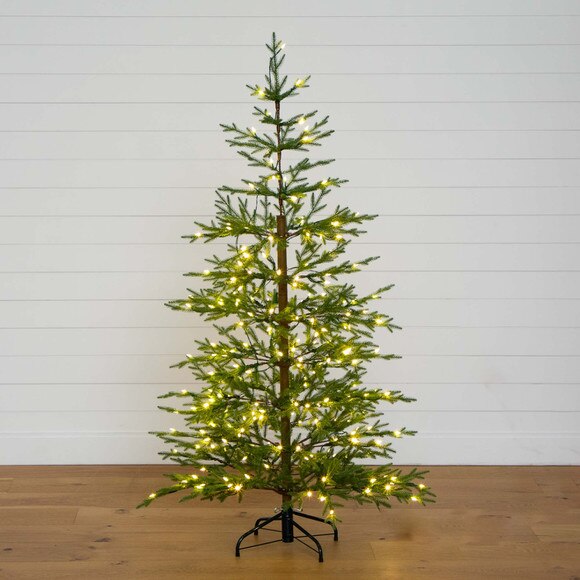 6 Pre-Lit Artificial Natural Fresh Cut Fir Christmas Tree with Instant Connect Technology and 230 Color Changing LED Dewdrop Lights - SKU #T4801 - 12