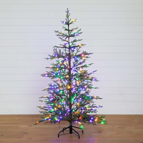 6 Pre-Lit Artificial Natural Fresh Cut Fir Christmas Tree with Instant Connect Technology and 230 Color Changing LED Dewdrop Lights - SKU #T4801 - 13
