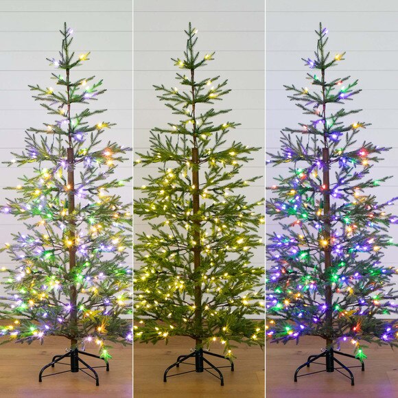 6 Pre-Lit Artificial Natural Fresh Cut Fir Christmas Tree with Instant Connect Technology and 230 Color Changing LED Dewdrop Lights - SKU #T4801 - 14