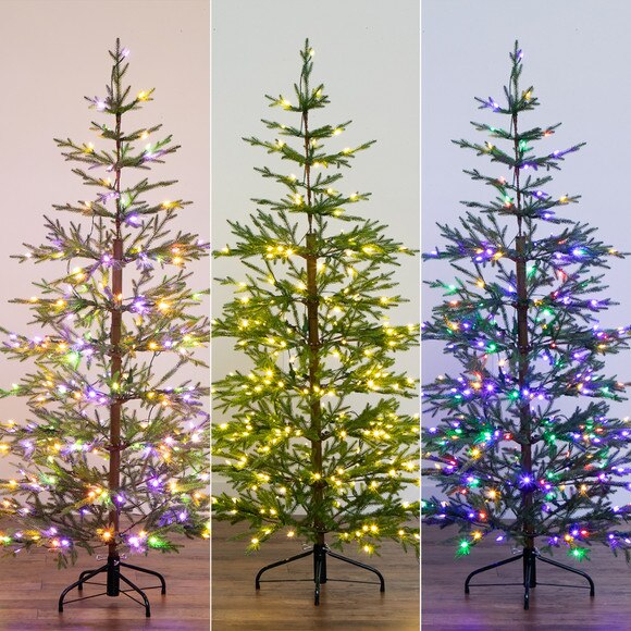 6 Pre-Lit Artificial Natural Fresh Cut Fir Christmas Tree with Instant Connect Technology and 230 Color Changing LED Dewdrop Lights - SKU #T4801 - 15