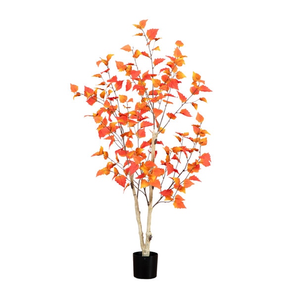 4 Autumn Birch Artificial Fall Tree - SKU #T4803