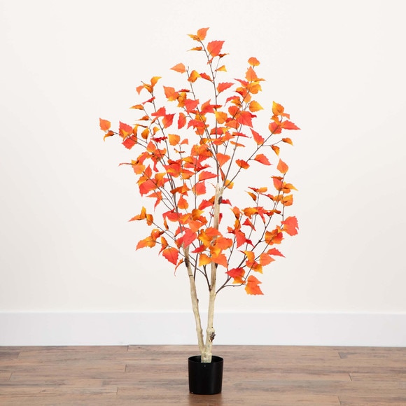 4 Autumn Birch Artificial Fall Tree - SKU #T4803 - 6