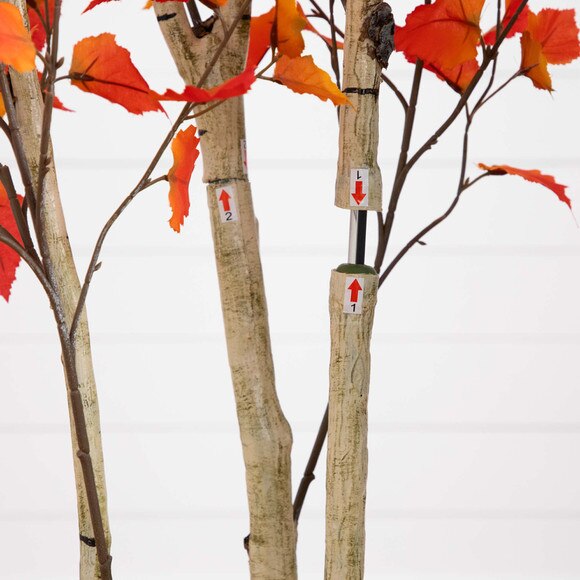 7 Autumn Birch Artificial Fall Tree - SKU #T4804 - 3