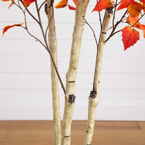 7 Autumn Birch Artificial Fall Tree - SKU #T4804 - 4