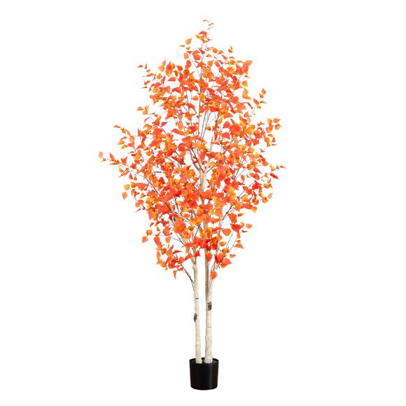 8 Autumn Birch Artificial Fall Tree - SKU #T4805