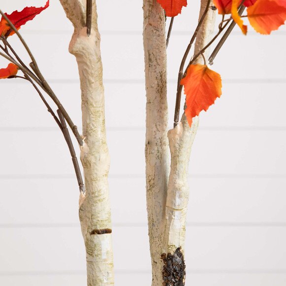 8 Autumn Birch Artificial Fall Tree - SKU #T4805 - 3