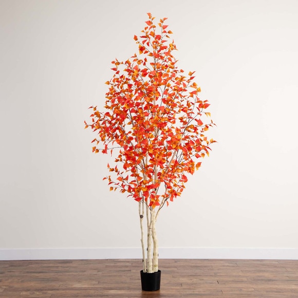 9 Autumn Birch Artificial Fall Tree - SKU #T4806 - 8