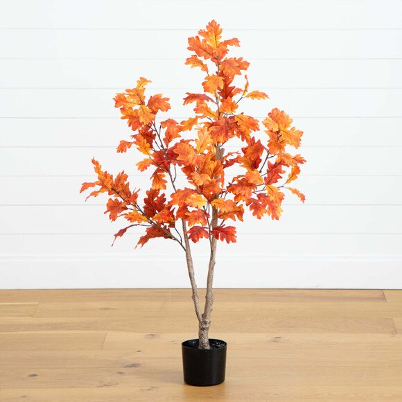 4 Autumn Oak Artificial Fall Tree - SKU #T4807 - 4