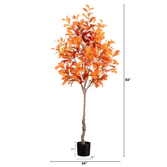 7 Autumn Oak Artificial Fall Tree - SKU #T4808 - 1